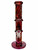 13" Water Pipe Straight, Tree Perc, Twisted Mix Color Glass