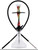 Aluminum + Glass Hookah -  Rhinestone Stem