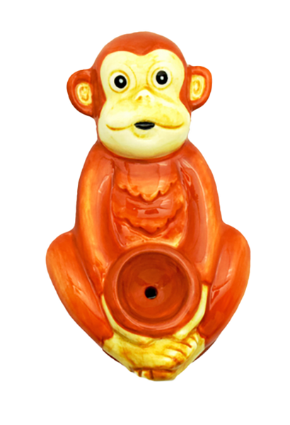 Wacky Bowlz Ceramic Monkey Pipe