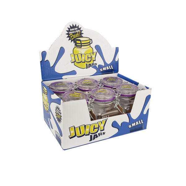 Juicy Jar Glass Storage Jar Airtight 6 Count Display Juicy Jar Glass Storage Jar Airtight 6 Count Display
