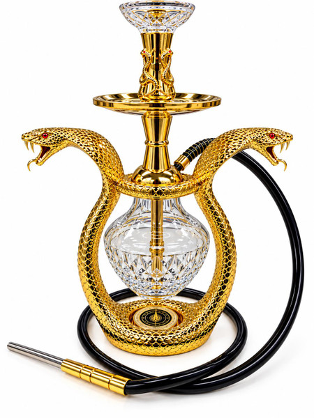 Aluminum + Resin Hookah - Double Cobra