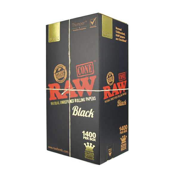 RAW Black Classic 1400ct Bulk Pre-rolled Cones