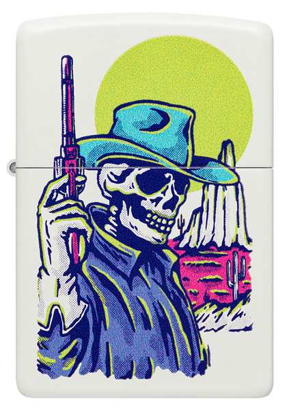 Zippo 214 Cowboy Skull Design