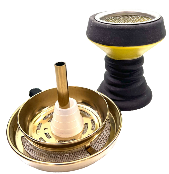 Hookah Bowl W/ Screen & Charcoal Holder And Grommet