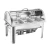 L Triple Tray Stainless Steel Roll Top Chafing Dish Food Warmer