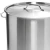 16" Silver Stainless Steel Stock Pot