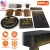 201PCS Black Gold Birthday Party Supplies 