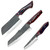Oishee Japanese Style Carbon Steel Chef's Knives Set