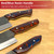 Oishee Japanese Style Carbon Steel Chef's Knives Set