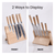 Kitchen Knife Set with Magnetic Block Stand