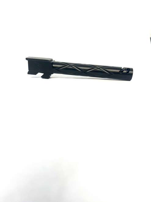 Glock 22 or 31, 9mm Conv. Ported, Diamond Fluted Black Nitride