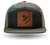 EFK seven panel hat with printed leather logo-Camo