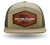EFK seven panel hat with printed leather logo-Khaki