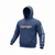 Blue Pullover hoodie with printed EFK Fire Dragon Logo