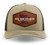 EFK Trucker Hat with printed leather patch- Khaki