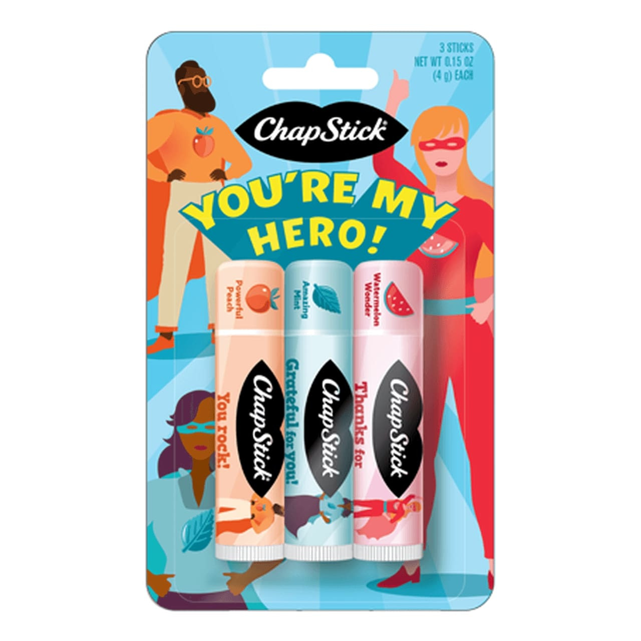 You Are My Hero 3-pack | Limited Editions from ChapStick®