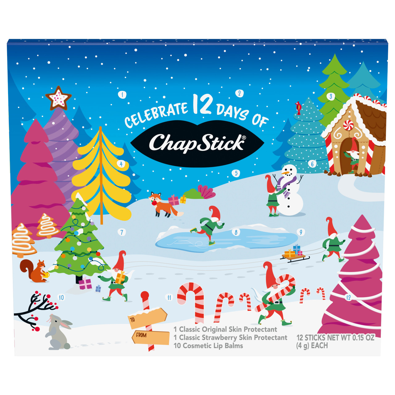 12 Days of ChapStick Holiday Advent Calendar