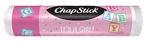 Custom ChapStick® 24ct Baby Girl Announcement