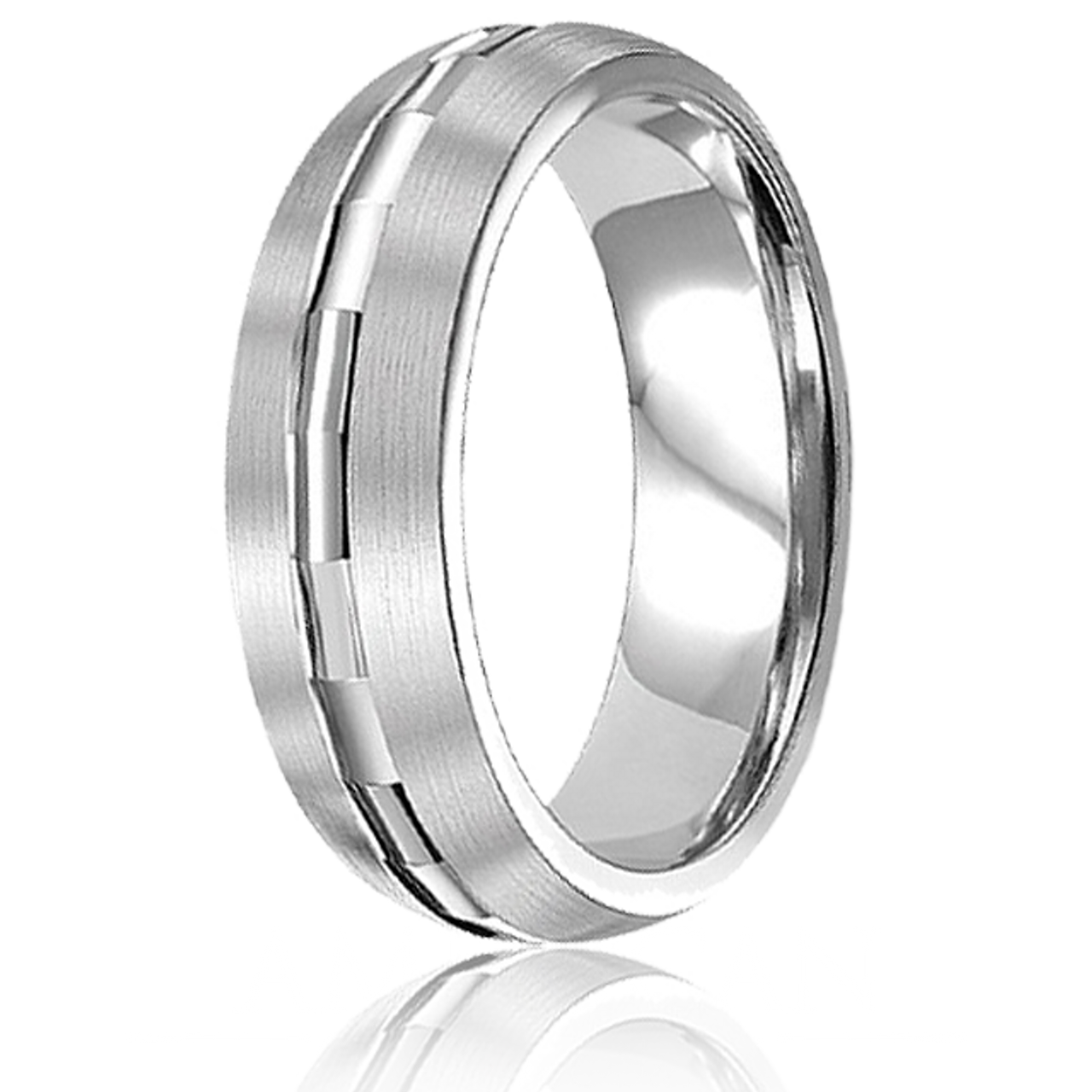 Wedding Band in 14Kt Yellow and White Gold - Morgan's Treasure