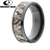 Lashbrook Mossy Oak 8mm Camo Beveled Edge Zirconium Ring - 8B15