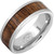 Jewelry Innovations Serinium® Stone Finished Ring with Vintage Hickory Baseball Bat Wood Inlay - RMSA007436