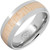 Jewelry Innovations Polished Serinium® Ring with Vintage Maple Wood Baseball Bat Inlay - RMSA007477