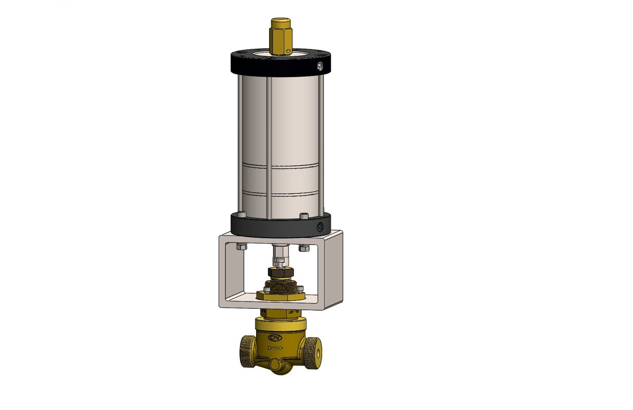 CPV Air Actuated Globe Valve, 1/2"
