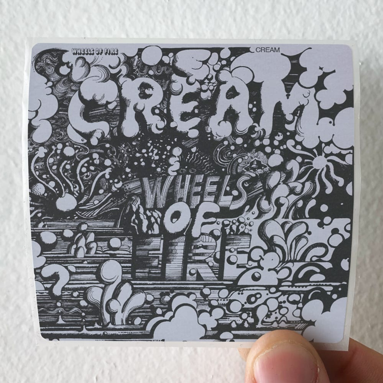 Cream Wheels Of Fire In The Studio Album Cover Sticker