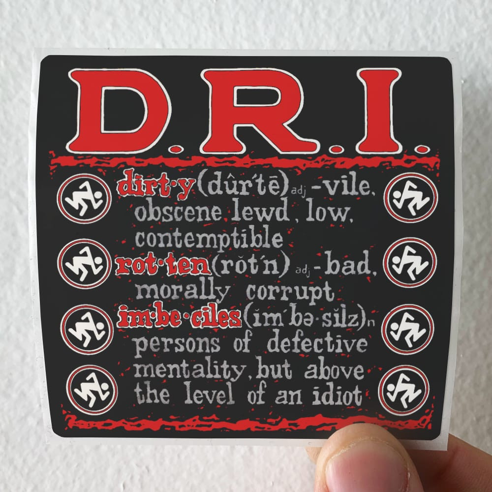 DRI Definition Album Cover Sticker DRI Definition Album Cover Sticker