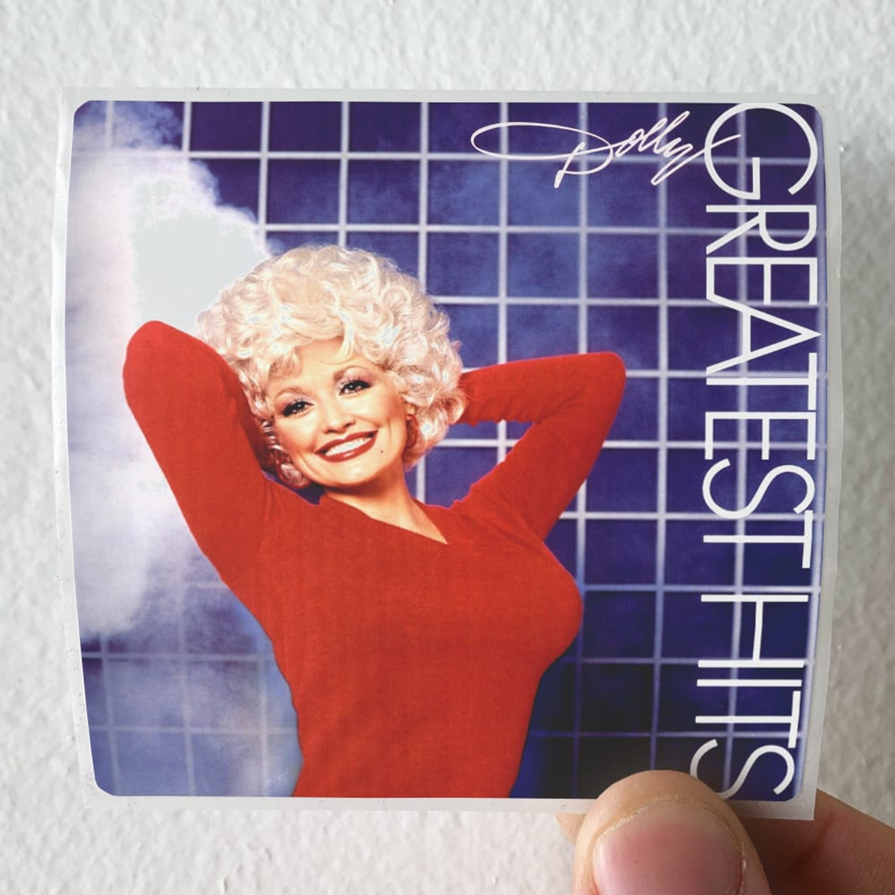 Dolly Parton Greatest Hits Album Cover Sticker