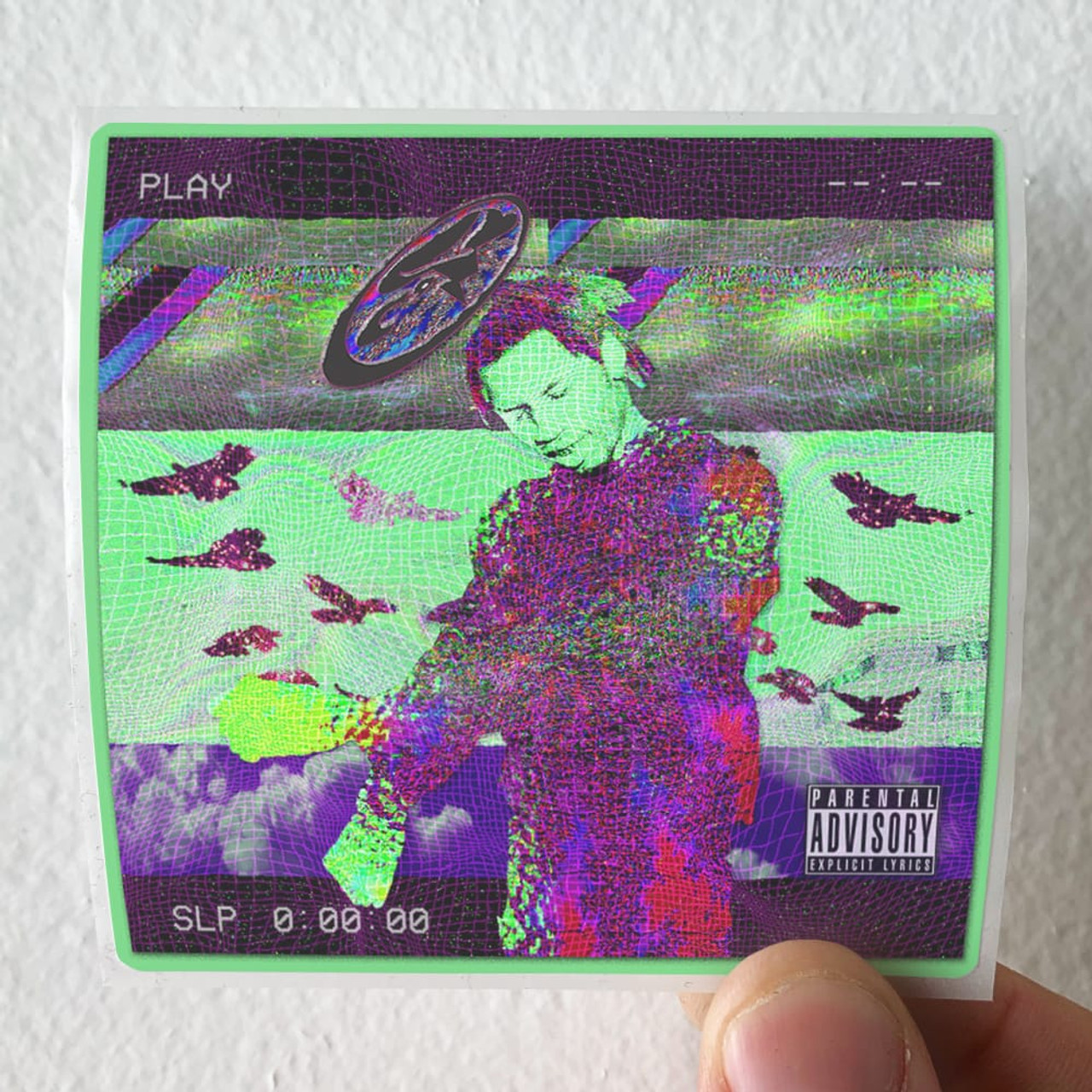 Denzel Curry 32 Zel Planet Shrooms Album Cover Sticker