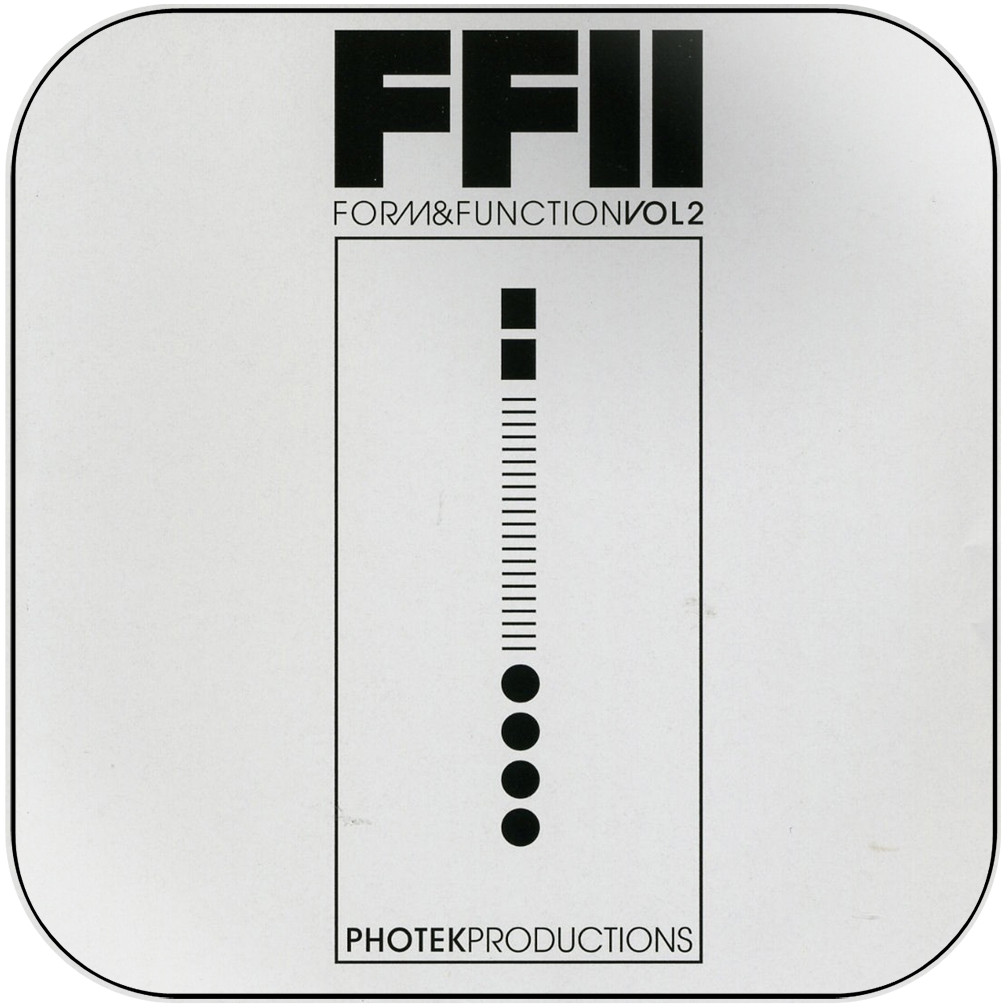 Photek Form Function Volume 2 Album Cover Sticker Album Cover Sticker