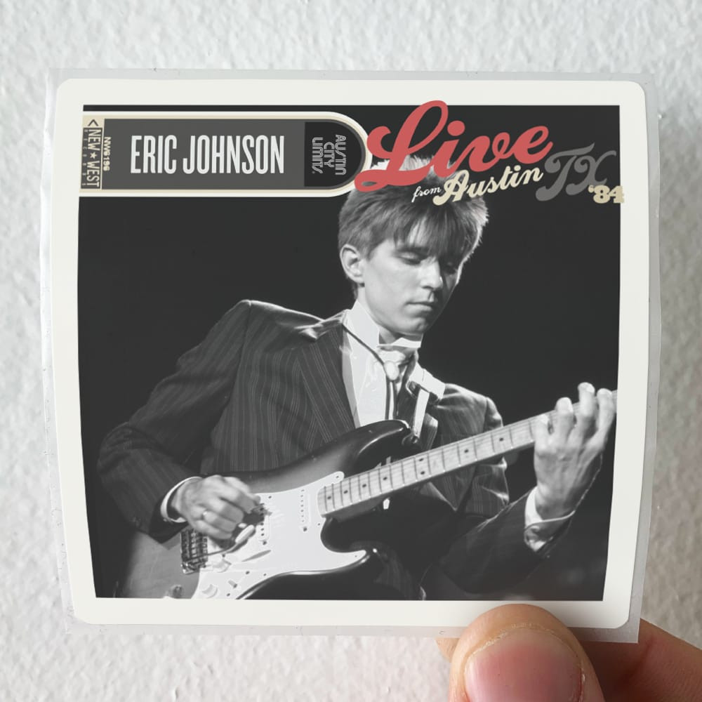 Eric Johnson Live From Austin Tx 84 Album Cover Sticker