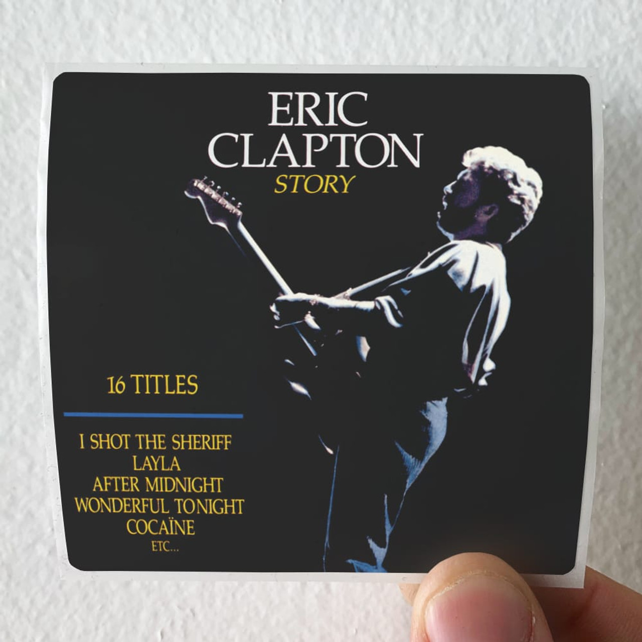 Eric Clapton Story Album Cover Sticker