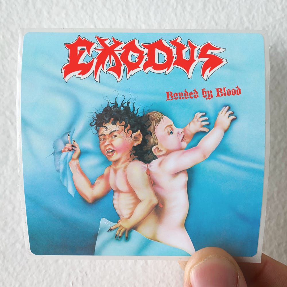 Exodus Bonded By Blood 1 Album Cover Sticker