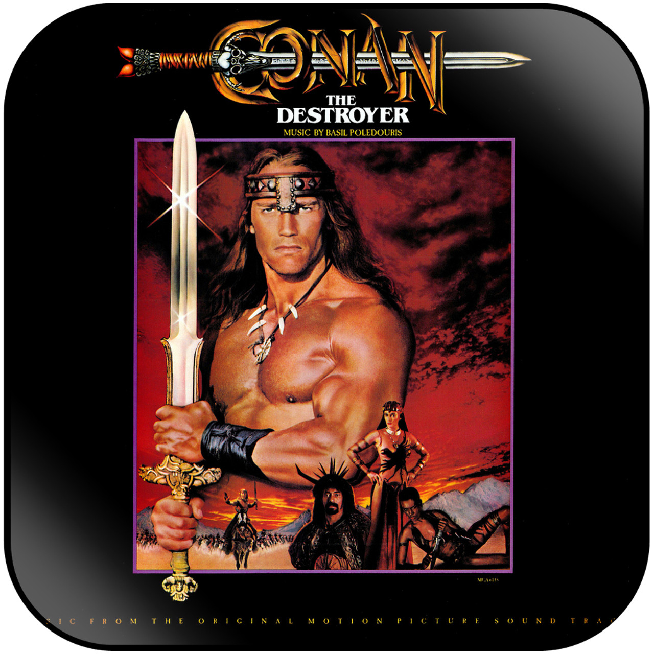 Basil Poledouris Conan The Destroyer Album Cover Sticker Album Cover Sticker