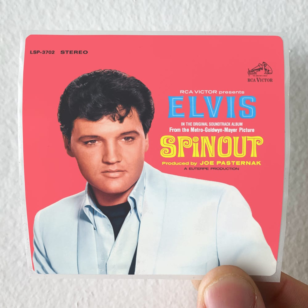 Elvis Presley Spinout Album Cover Sticker 