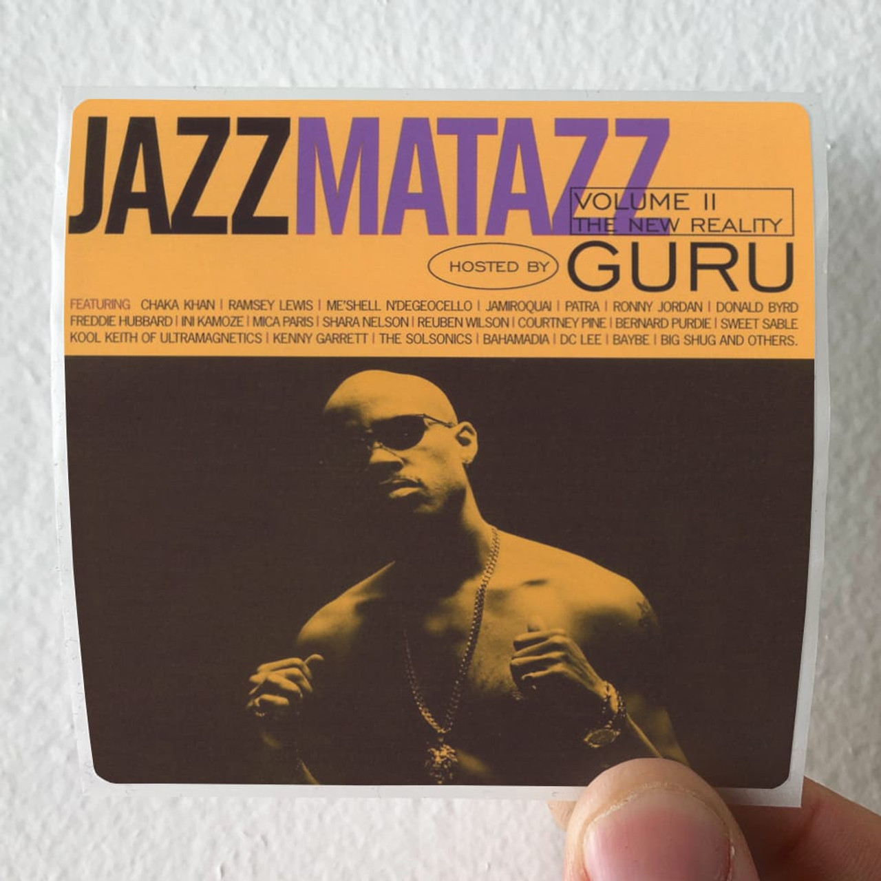 Guru Jazzmatazz Volume 2 The New Reality Album Cover Sticker