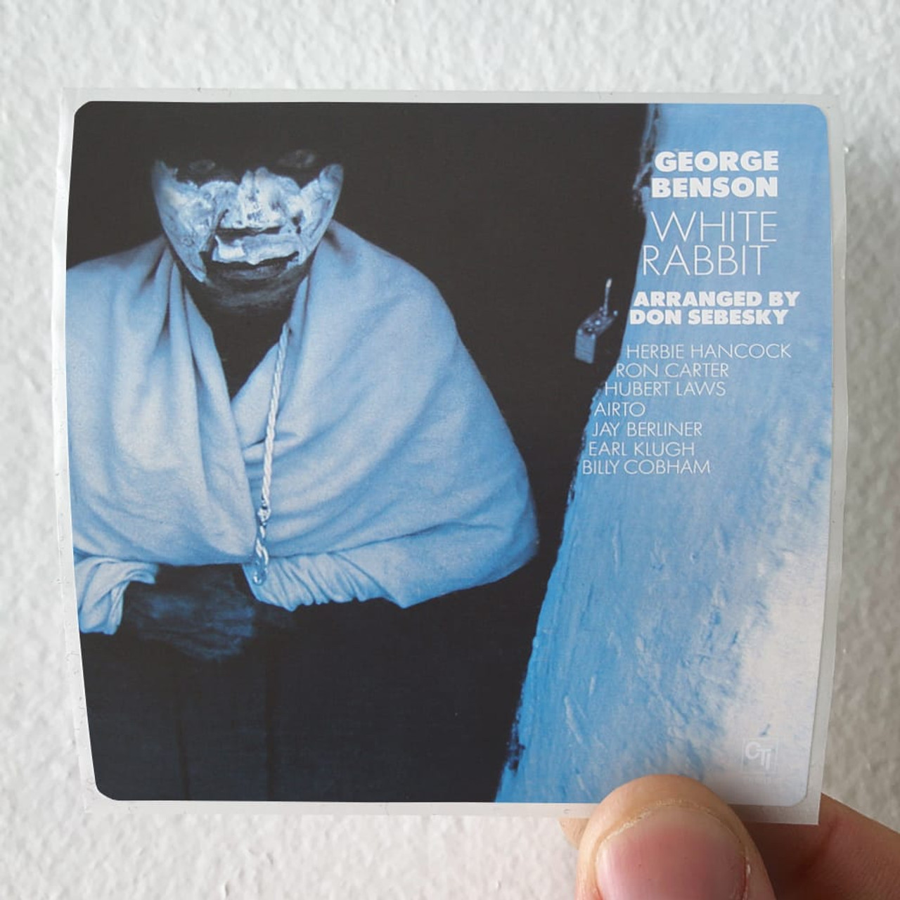 George Benson White Rabbit 1 Album Cover Sticker