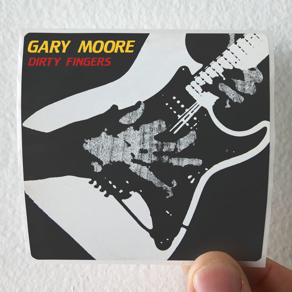 Gary Moore Dirty Fingers 1 Album Cover Sticker