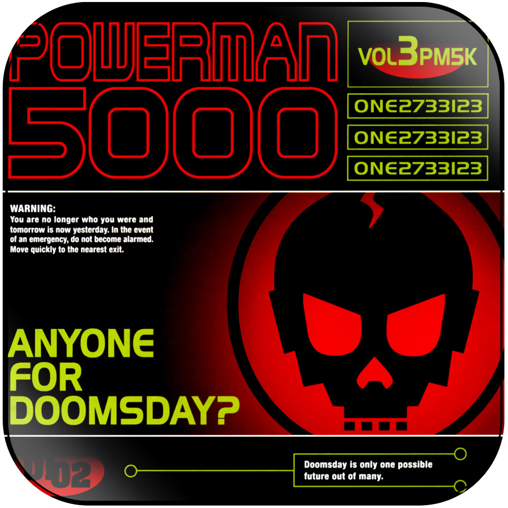 Powerman 5000 Anyone For Doomsday Album Cover Sticker Album