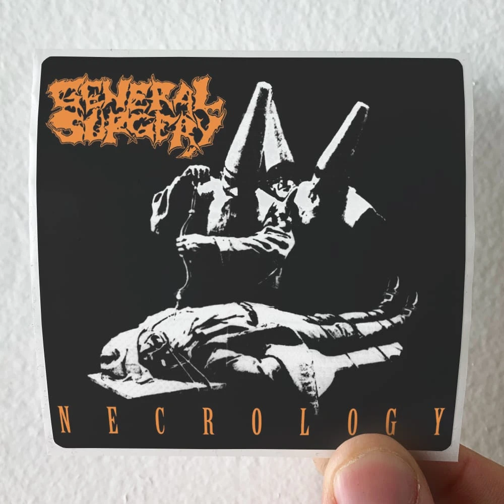 General Surgery Necrology Album Cover Sticker