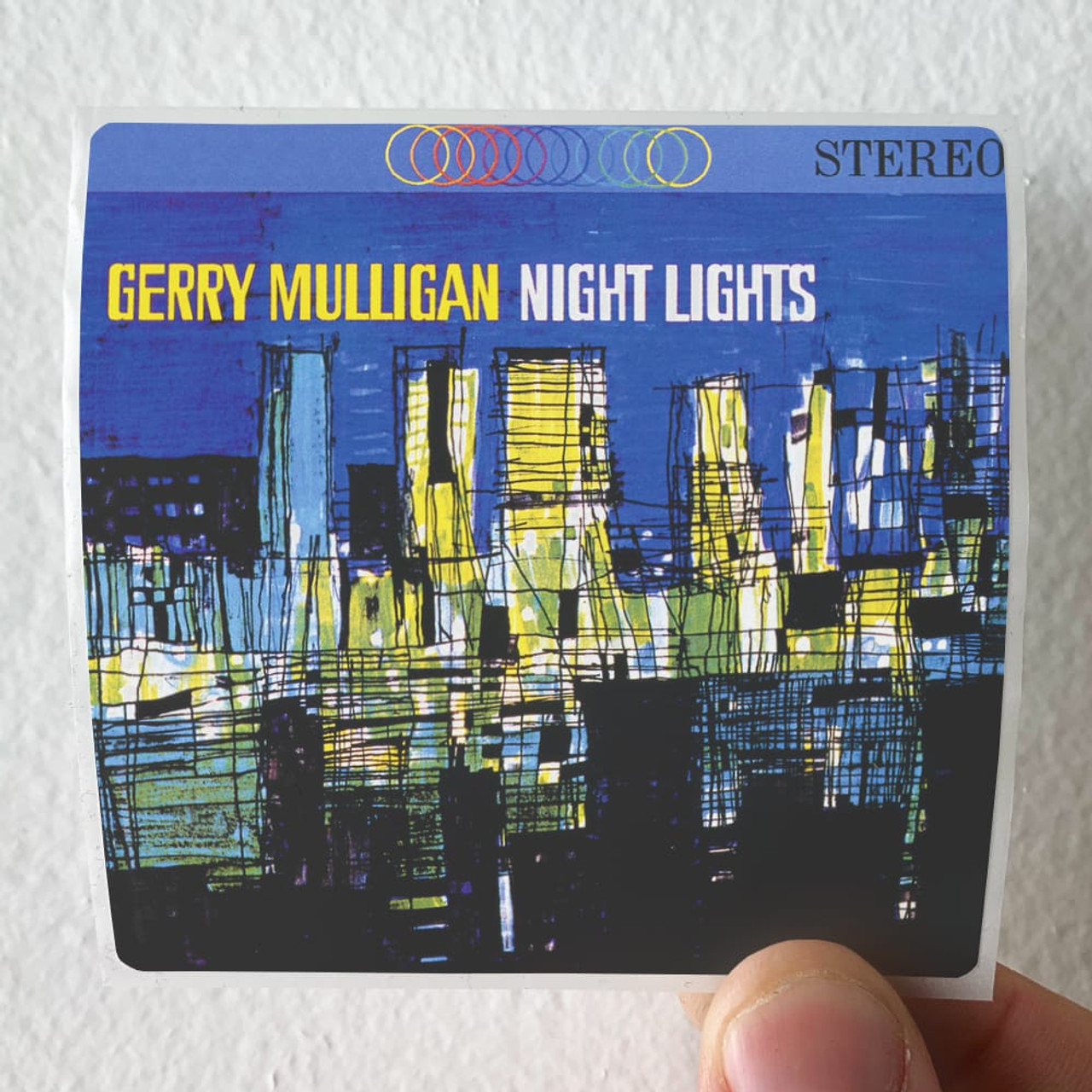 Gerry Mulligan Night Lights Album Cover Sticker