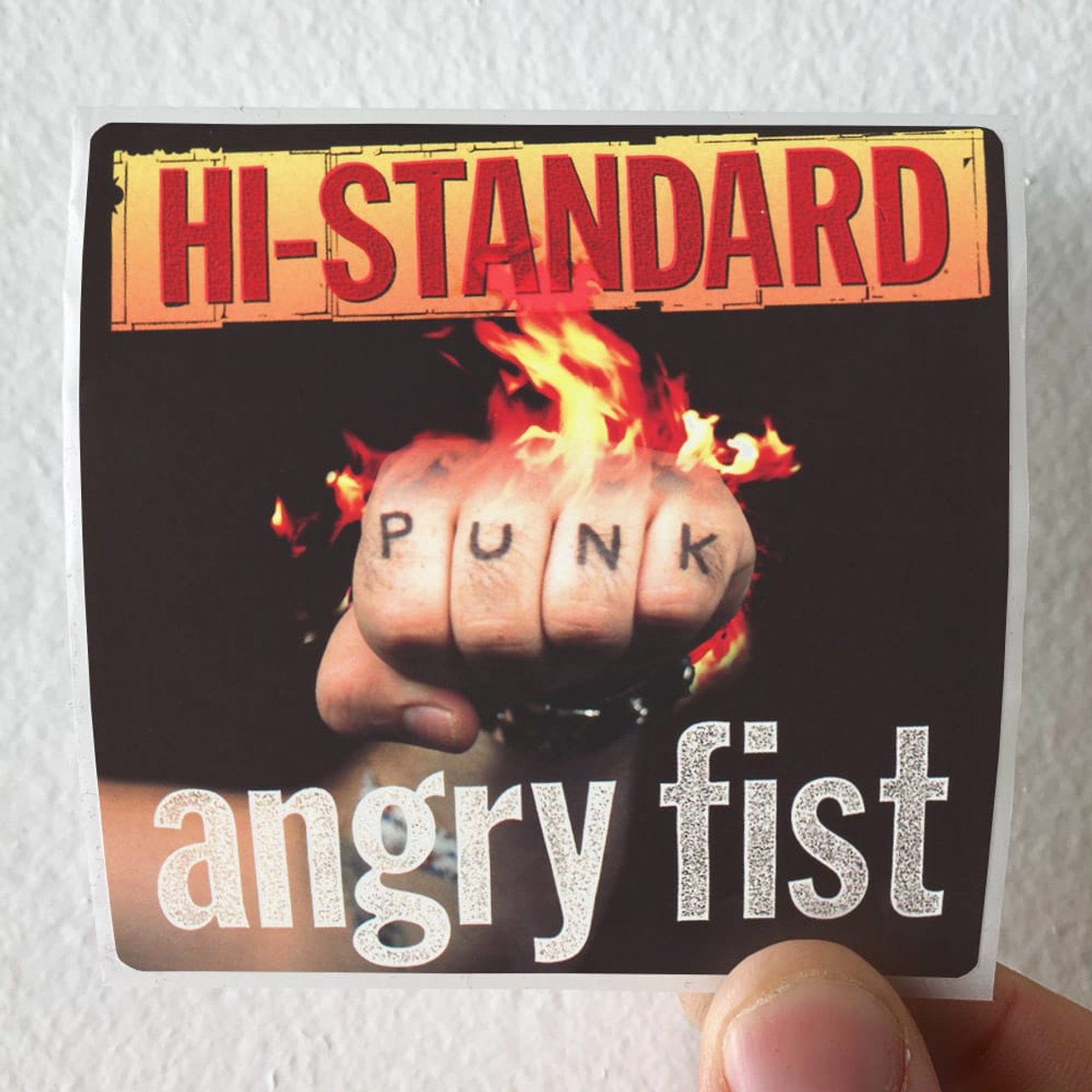 Hi-STANDARD Angry Fist Album Cover Sticker