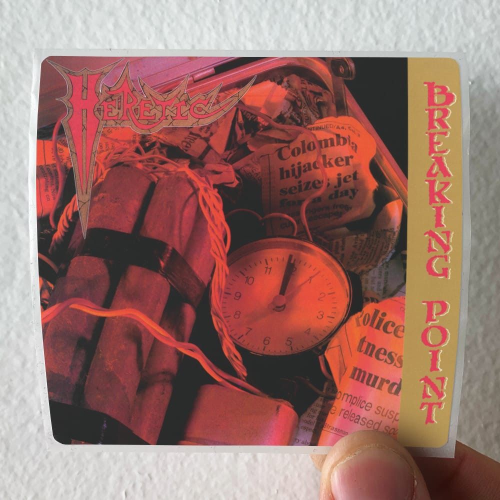 Heretic Breaking Point Album Cover Sticker