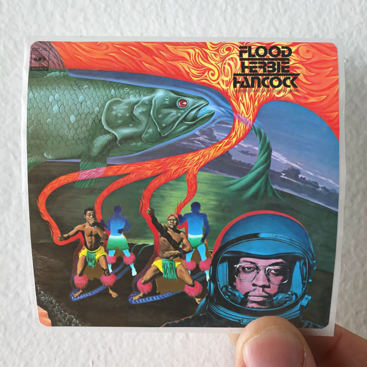 Herbie Hancock Flood Album Cover Sticker