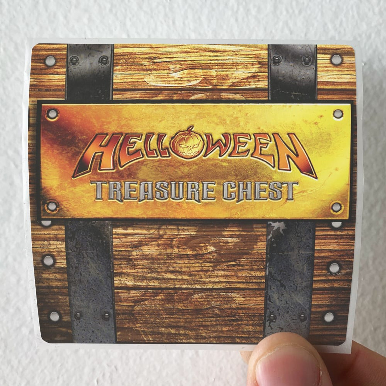 Helloween Treasure Chest Album Cover Sticker