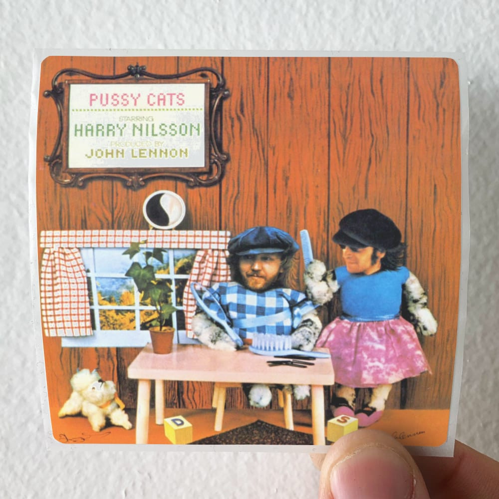 Harry Nilsson Pussy Cats Album Cover Sticker