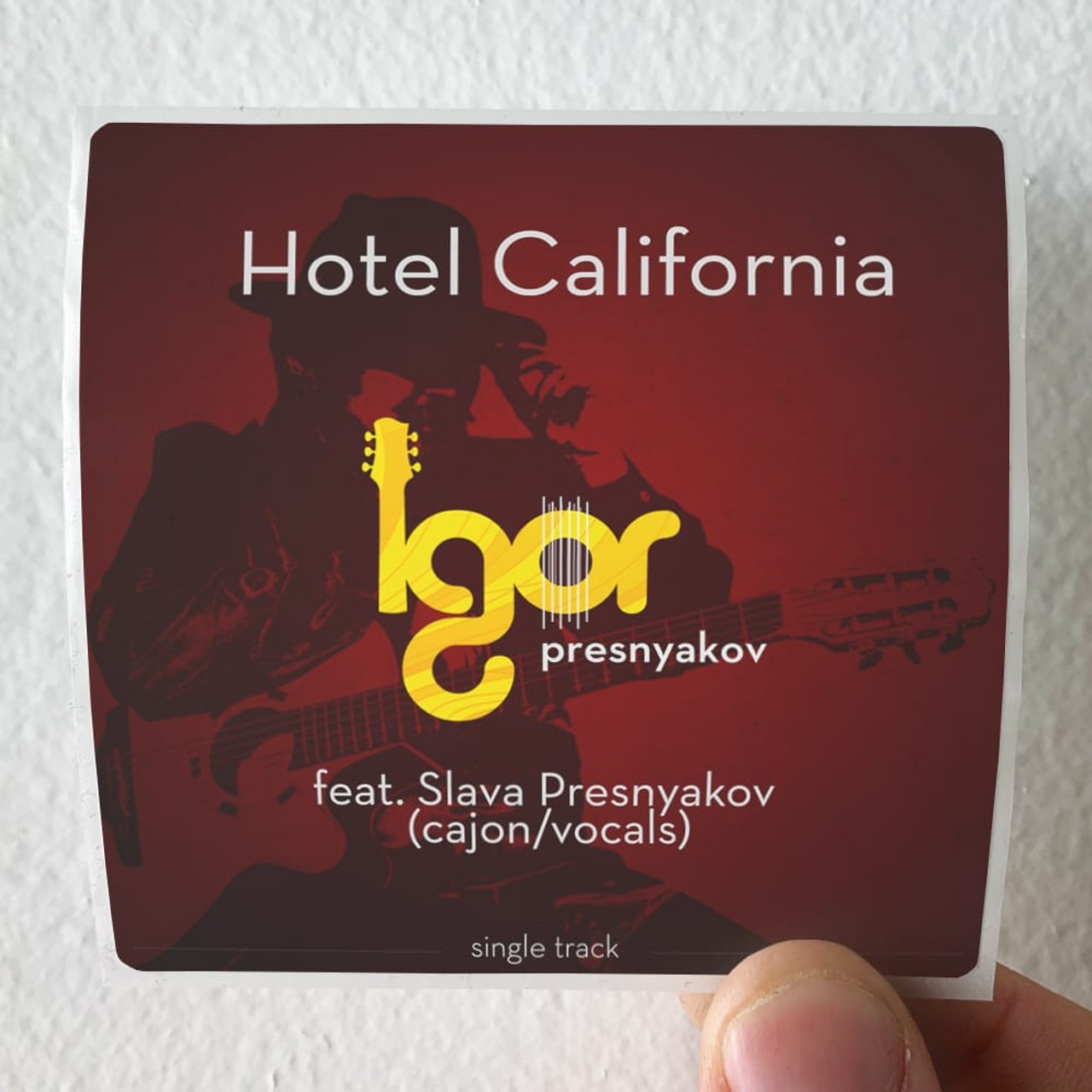Igor Presnyakov Hotel California Album Cover Sticker