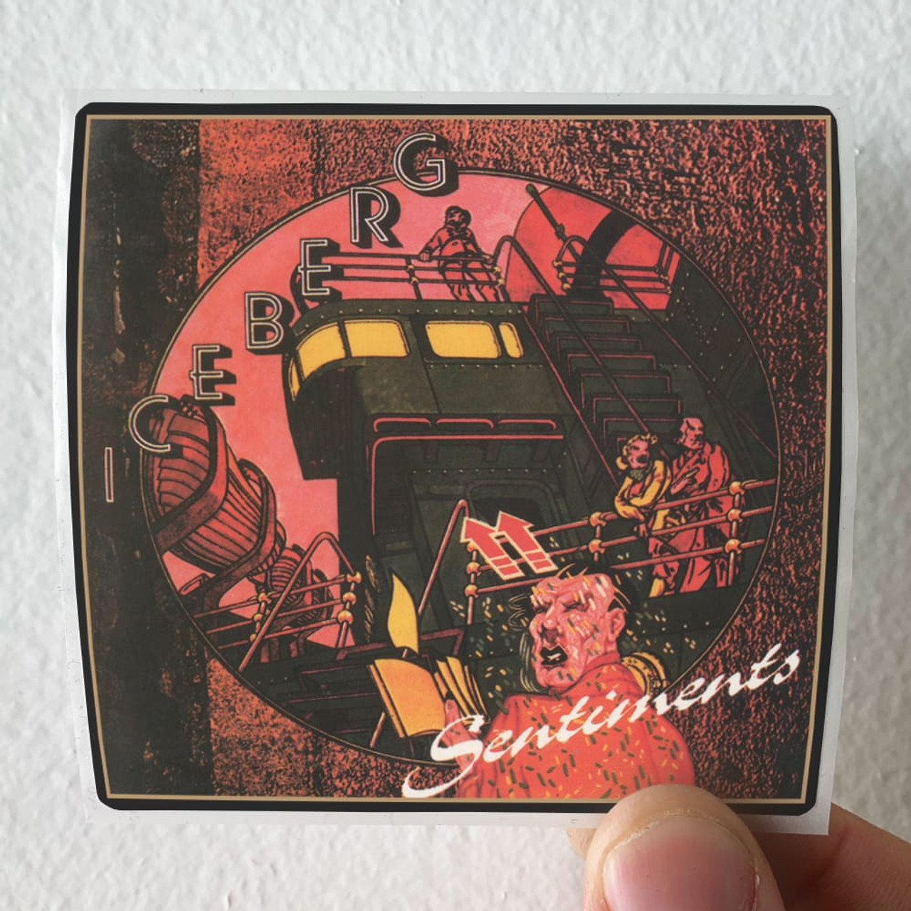 Iceberg Sentiments Album Cover Sticker